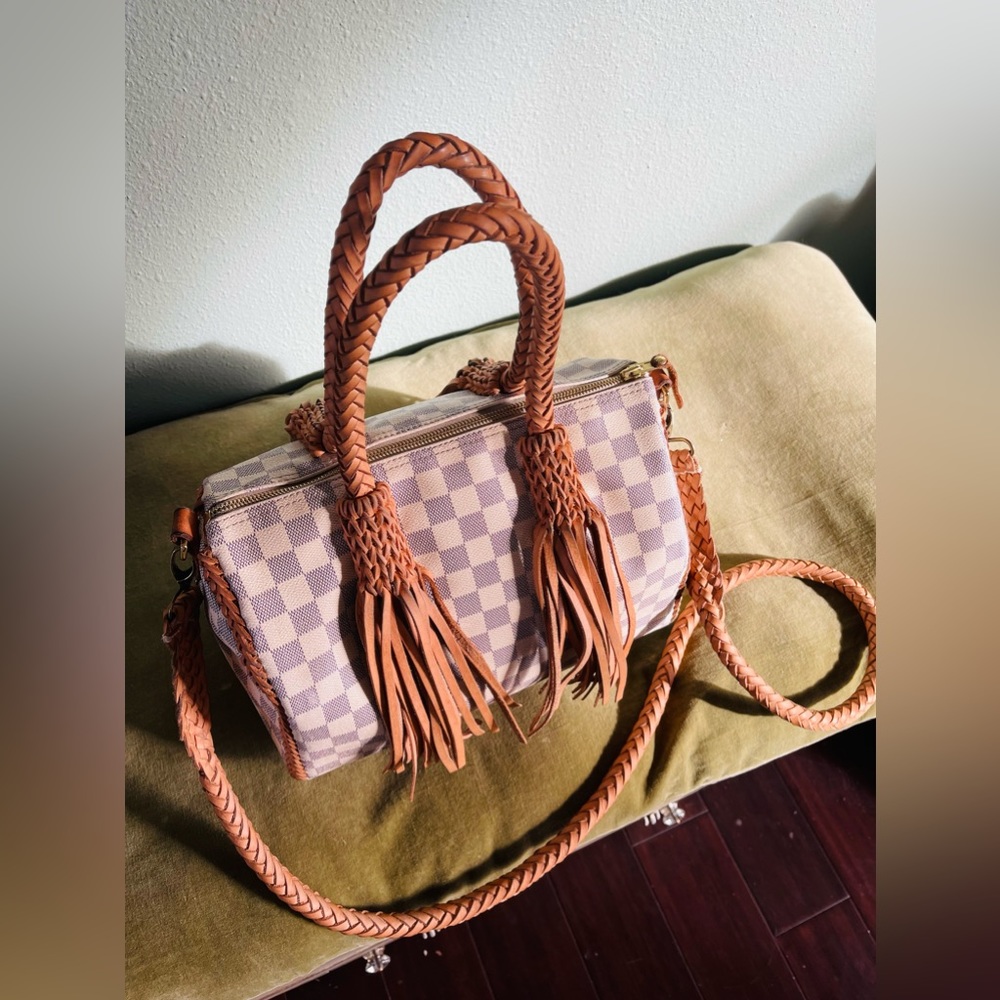 Louis Vuitton (Speedy 30) Damier Azur Blanca Upcycled